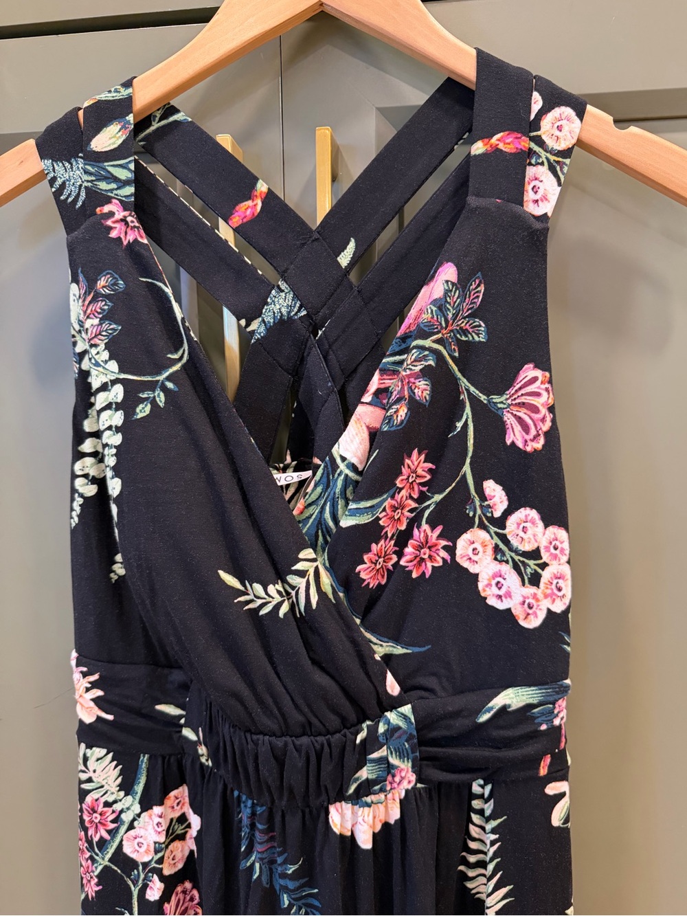 Soma Black Floral Isla Short Bra Dress - Picture 4 of 11
